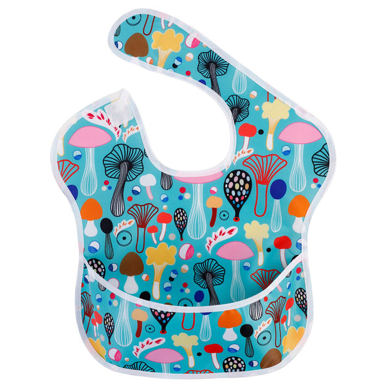 Waterproof Baby Bibs 100% Polyester TPU Coating Feeding Bibs Washable Baby Bibs with Food Catcher for Baby Girls & Boys