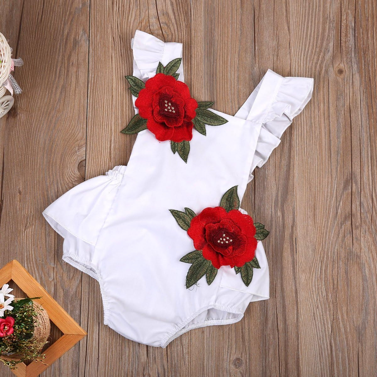 Baby Girls Jumpsuit Newborn Infant Kids Floral Clothes Summer Romper Bodysuit Sundress Outfits