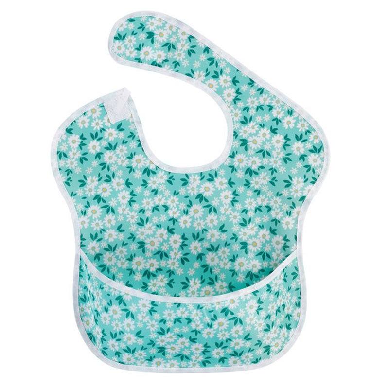 Waterproof Baby Bibs 100% Polyester TPU Coating Feeding Bibs Washable Baby Bibs with Food Catcher for Baby Girls & Boys