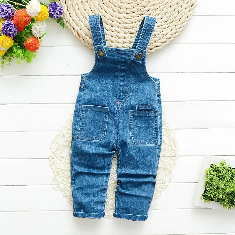 IENENS Toddler Boys' Denim Overalls Jeans Jumpsuit