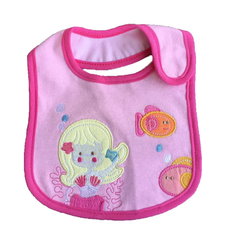 10 Pcs /Lot Sales Cotton Baby Bibs Waterproof Infant Bibs(Send by Boys' or Girls')